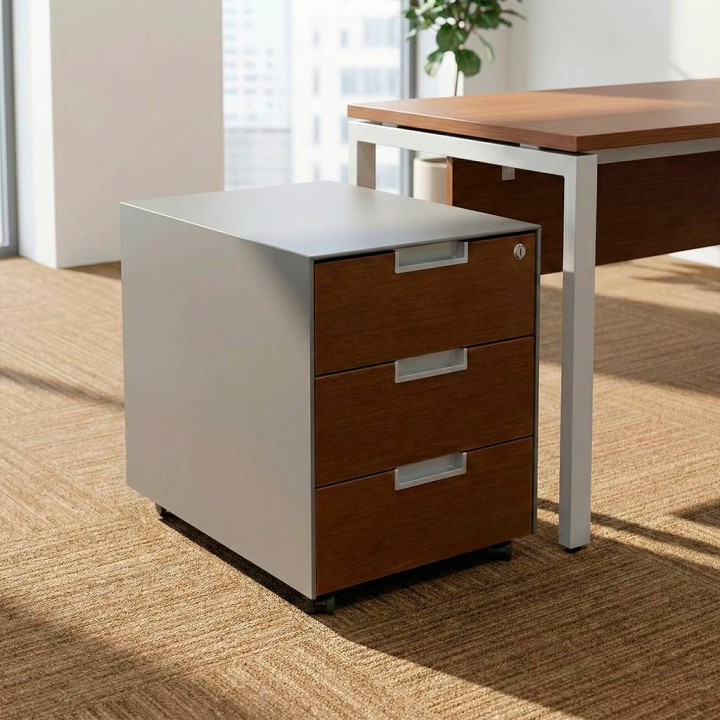 JG GROUP QBUC Drawer Unit. WENGE Color GREY Structure