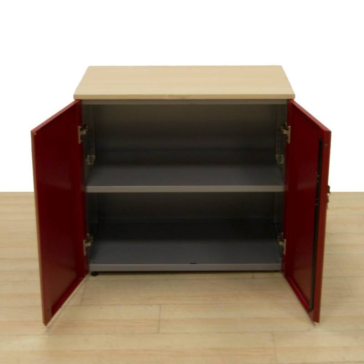 cabinet LOW Metal Cabinet in RED colour - view 3