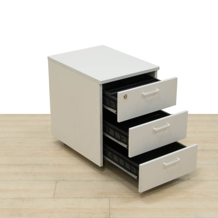Buy WHITE pedestal drawer unit by ACTIU. Wooden frame.