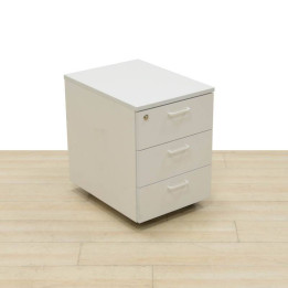 Buy WHITE pedestal drawer unit by ACTIU. Wooden frame.