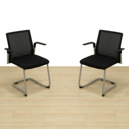 Comprar Silla confidente PLURAL de FORMA 5. Tapizado Negro
