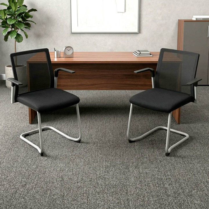 PLURAL visitor chair by FORMA 5. Black - view 2