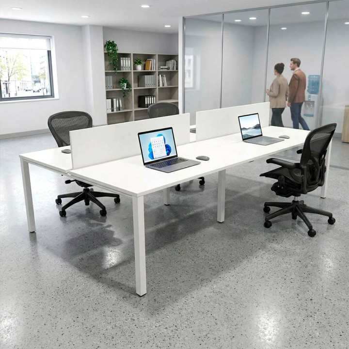 Mesa Multipuesto de ACTIU. Color BLANCO - vista 2