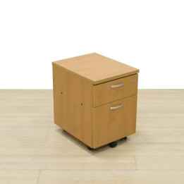 Buy Mobile Pedestal BEECH. Drawer and Filing.