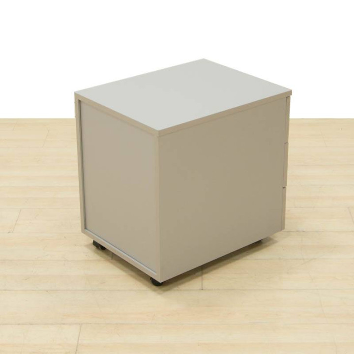 Mobile Pedestal GREY. Three Drawers. - view 8