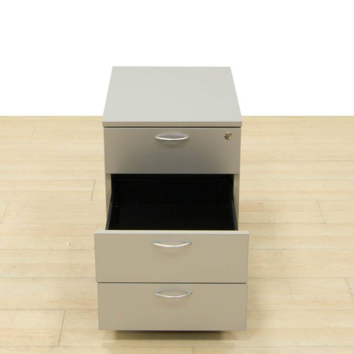 Mobile Pedestal GREY. Three Drawers. - view 5