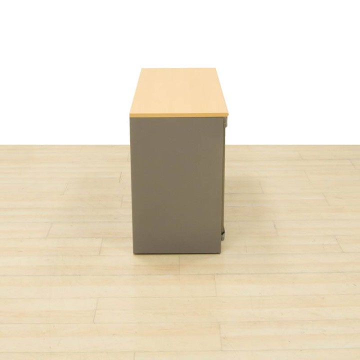 cabinet LOW Metal Cabinet by STEELCASE. Top in BEECH. - view 5