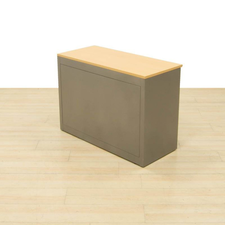 cabinet LOW Metal Cabinet by STEELCASE. Top in BEECH. - view 6