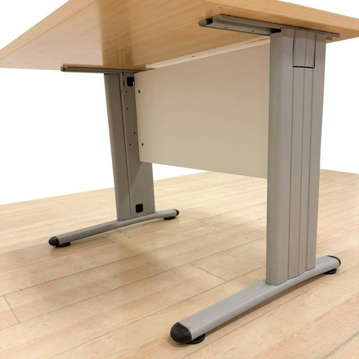 Comprar Mesa Operativa 100 cm Ancho color Haya. Patas con Forma de T