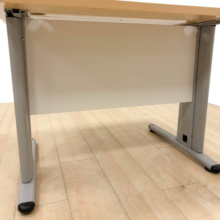 Comprar Mesa Operativa 100 cm Ancho color Haya. Patas con Forma de T