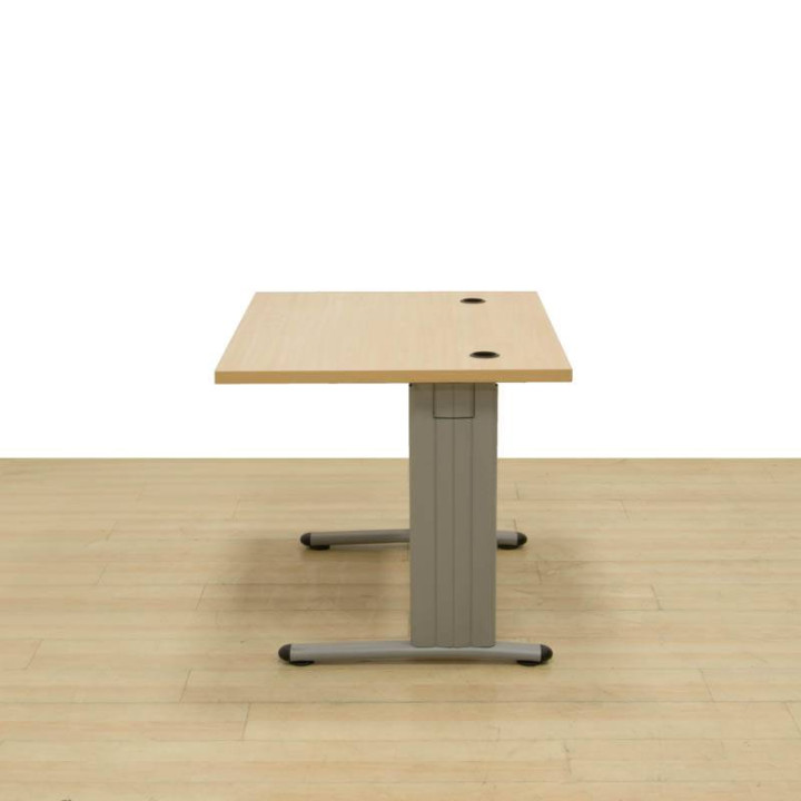 Comprar Mesa Operativa 100 cm Ancho color Haya. Patas con Forma de T