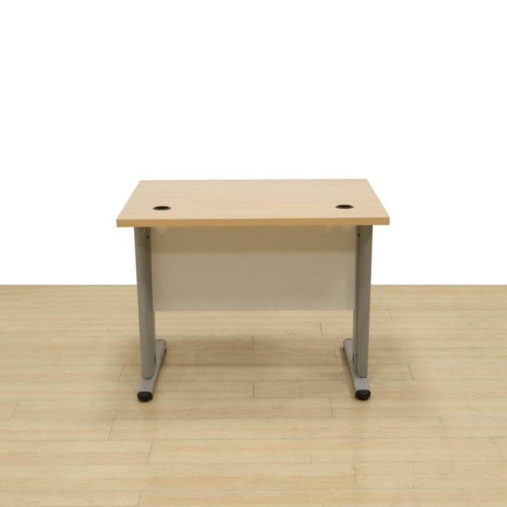 Comprar Mesa Operativa 100 cm Ancho color Haya. Patas con Forma de T