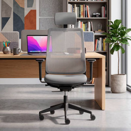SENSE Home edition task chair by FORMA 5. 3D headboard and armrests.