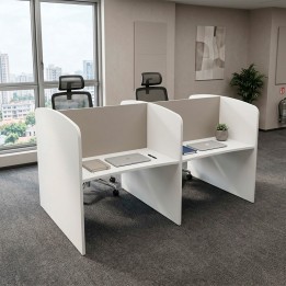 Call center Mod. DEROS. Made of wood. With cable glands per position.