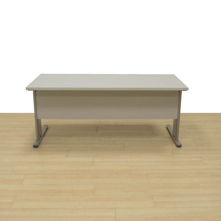Grey Refurbished Office Desk 180 × 80 cm with T-Legs