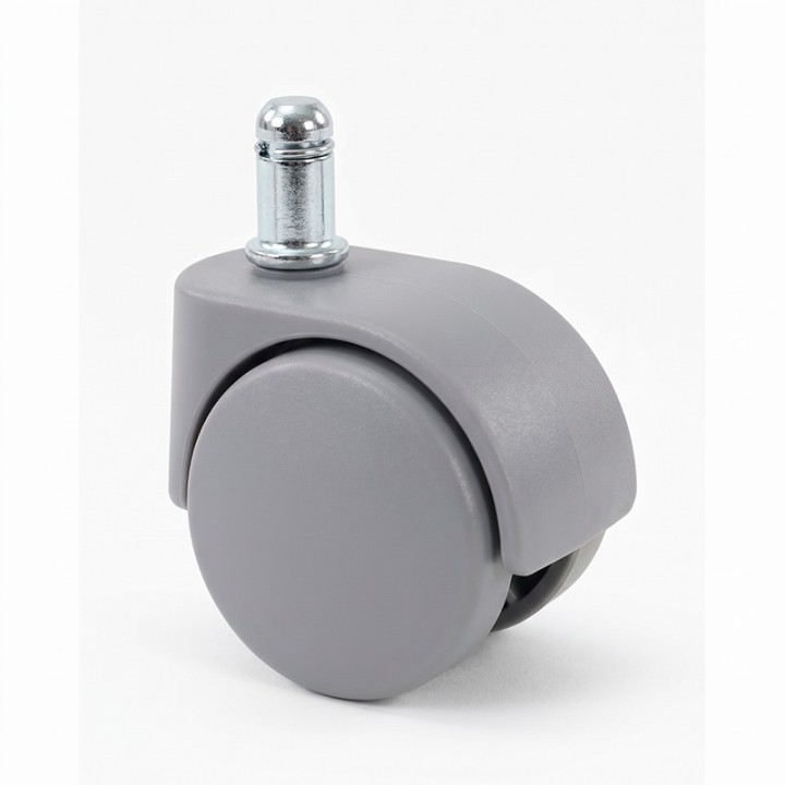 Pack of 5 grey nylon Ø50 mm office chair castors