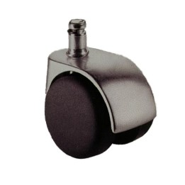 Pack of 5 chrome Ø50 mm office chair castors