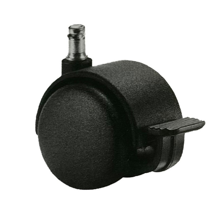 Pack of 5 braked Ø50 mm office chair castors