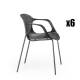 Pack of 6 Confident Chairs