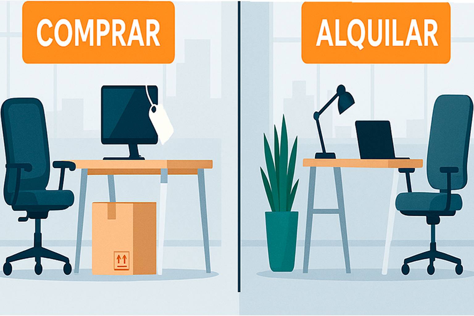 Quando Compensa Comprar ou Alugar Móveis de Escritório?
