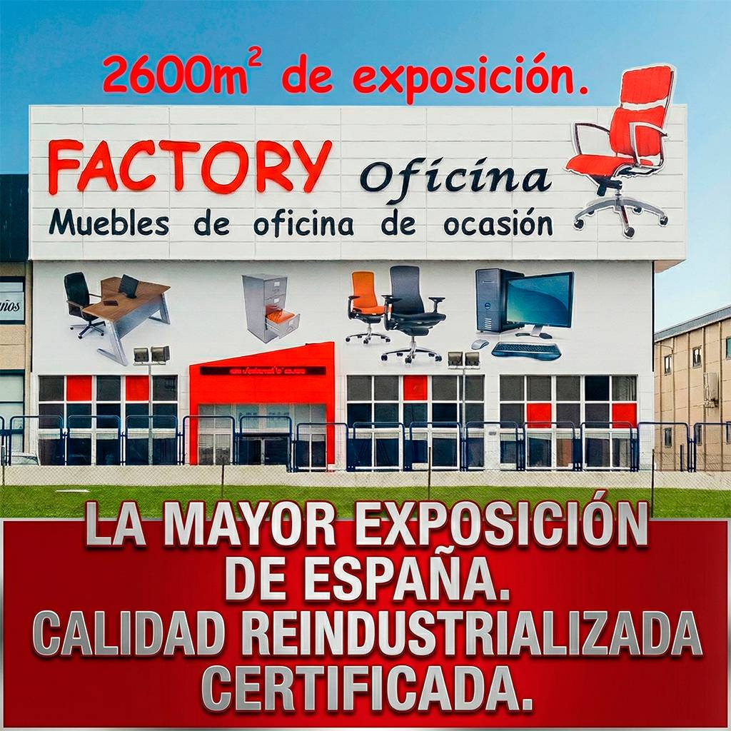 2.500 m² de Ergonomia: Porque visitar a maior exposição de mobiliário recondicionado de Espanha garante o seu investimento.