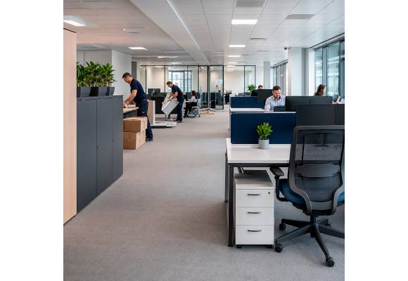 Cómo renovar 50 puestos de oficina sin parar la actividad de la empresa