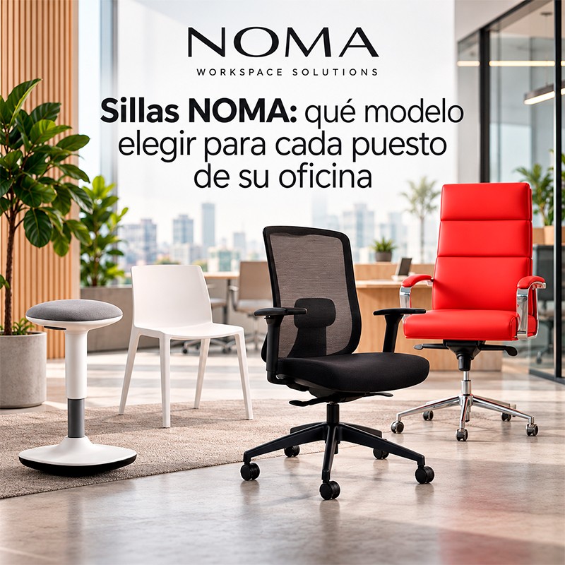 Cadeiras NOMA: que modelo escolher para cada posto de trabalho do seu escritório